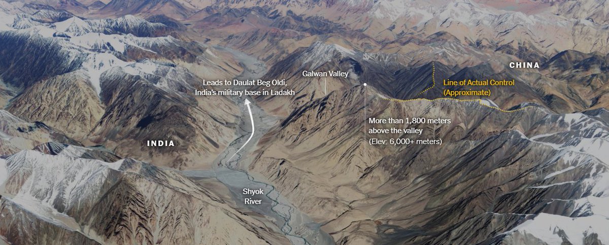 In Galwan valley, an armed clash led to the death and capture of Indian soldiers including their CO. Following pics explain the topography and nature of conflict in this terrain