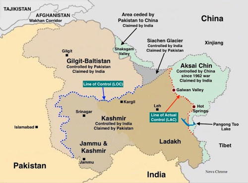 China has seized the initiative in 4 different regions in Ladakh 1. Galwan Velley2. Pangong Tso lake North Bank3. Despang Plains4. Hot Springs