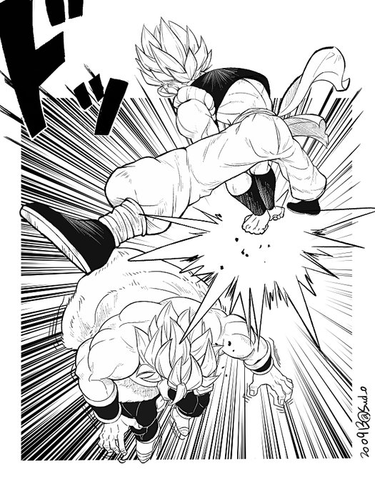 超ブロリーで好きなシーンの一つです
容赦ないのに楽しんでみえるゴジータの所作がとてもツボに入ります 