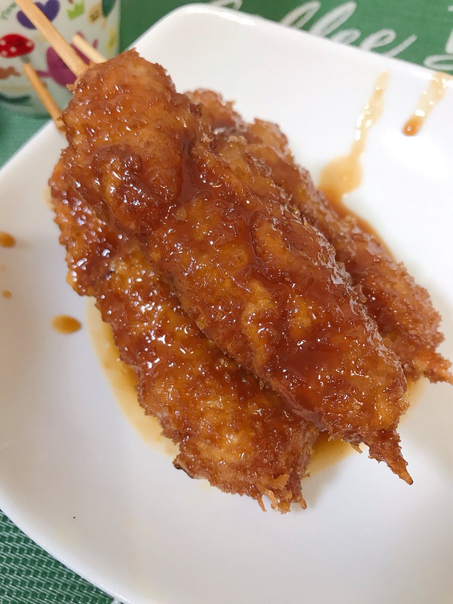 mami0120mami's tweet image. #味噌串カツ
味噌も自分で味付けした。
これは #健常者 の時に
競馬場で働いてた時
お店の味を
思いだしながら作った
思い出の味🥰