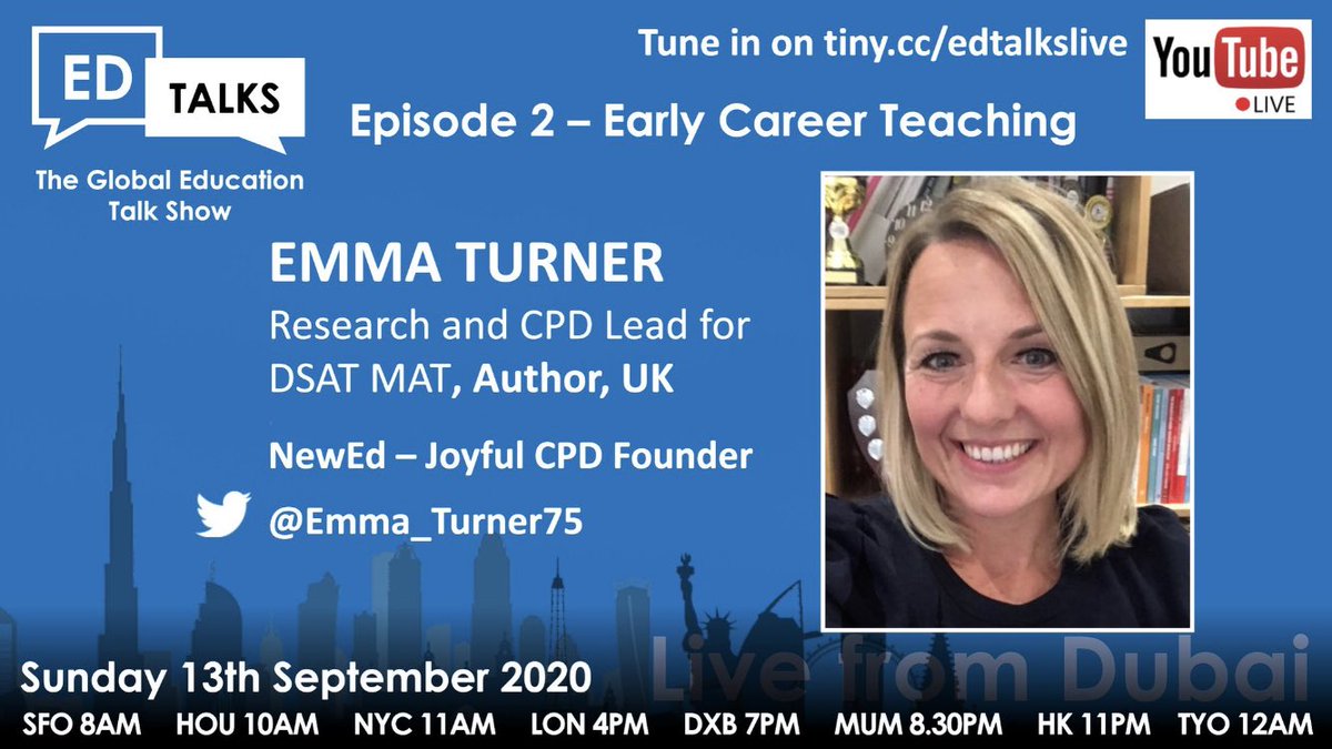 Emma_Turner75's tweet photo. Well this is an interesting way to spend a Sunday teatime. Grab a brew and a Viennese whirl and join me and a load of early career guests to chat all things ECT. Please RT for all your early career colleagues 🙏🏻#EdTalksLiveS2 #EarlyCareerTeaching
#NewEd2 @ILSCITT @informed_edu https://t.co/3rRa8O3A0l
