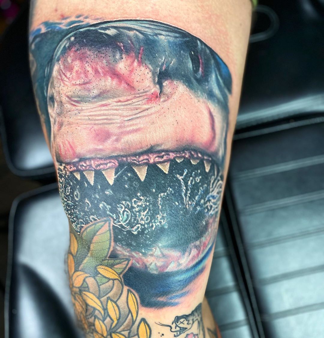 90 Shark Tattoo Designs For Men  Underwater Food Chain  Shark tattoos Tattoo  designs men Tattoo designs