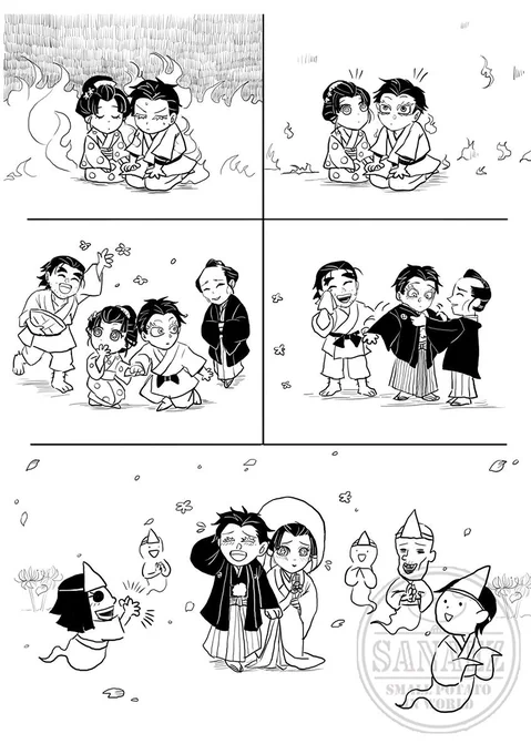 刑が終わった後、結婚する～
#鬼滅の刃 #猗窩座 #狛治 #恋雪 #狛恋 