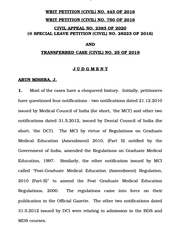 amendment கொண்டு வந்தது மத்திய அரசு. இறுதியில் 29.04.2020 அன்று NEETக்கு ஆதரவாக உச்சநீதிமன்றம் தீர்ப்பு அளித்தது. இப்போ சொல்லுங்க.. குலாம் நபி ஆசாத் Review file செய்யவிடாமல் தடுத்திருந்தால் திமுக என்னும் மாபெரும் இயக்கத்திற்கு இந்த பழி வந்துருக்காதுல (11/11)