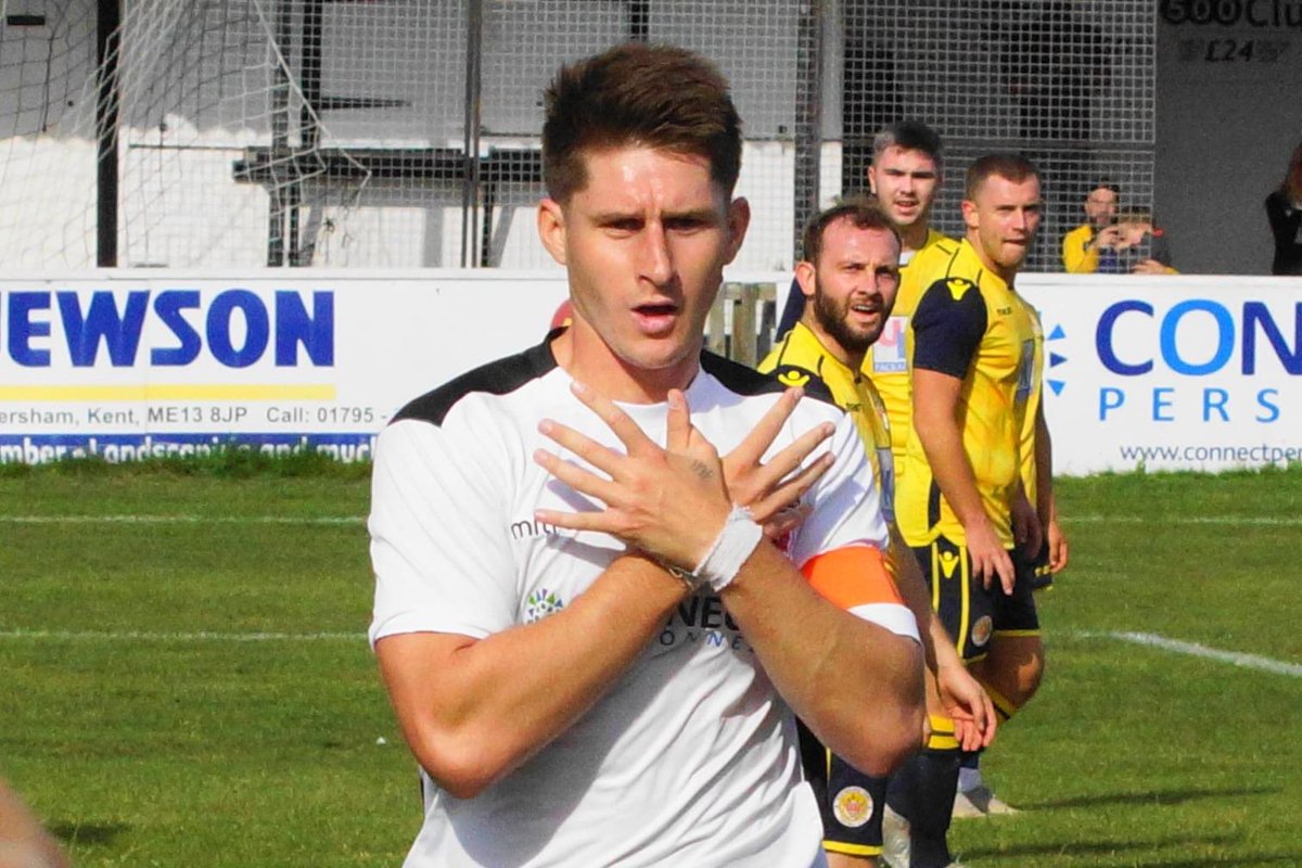 FavershamTownFC's tweet photo. Our captain marvel @Harry__Harding #heisoneofourown #keeponscoring #inthebackofthenet #intothenextround https://t.co/n0706heisv