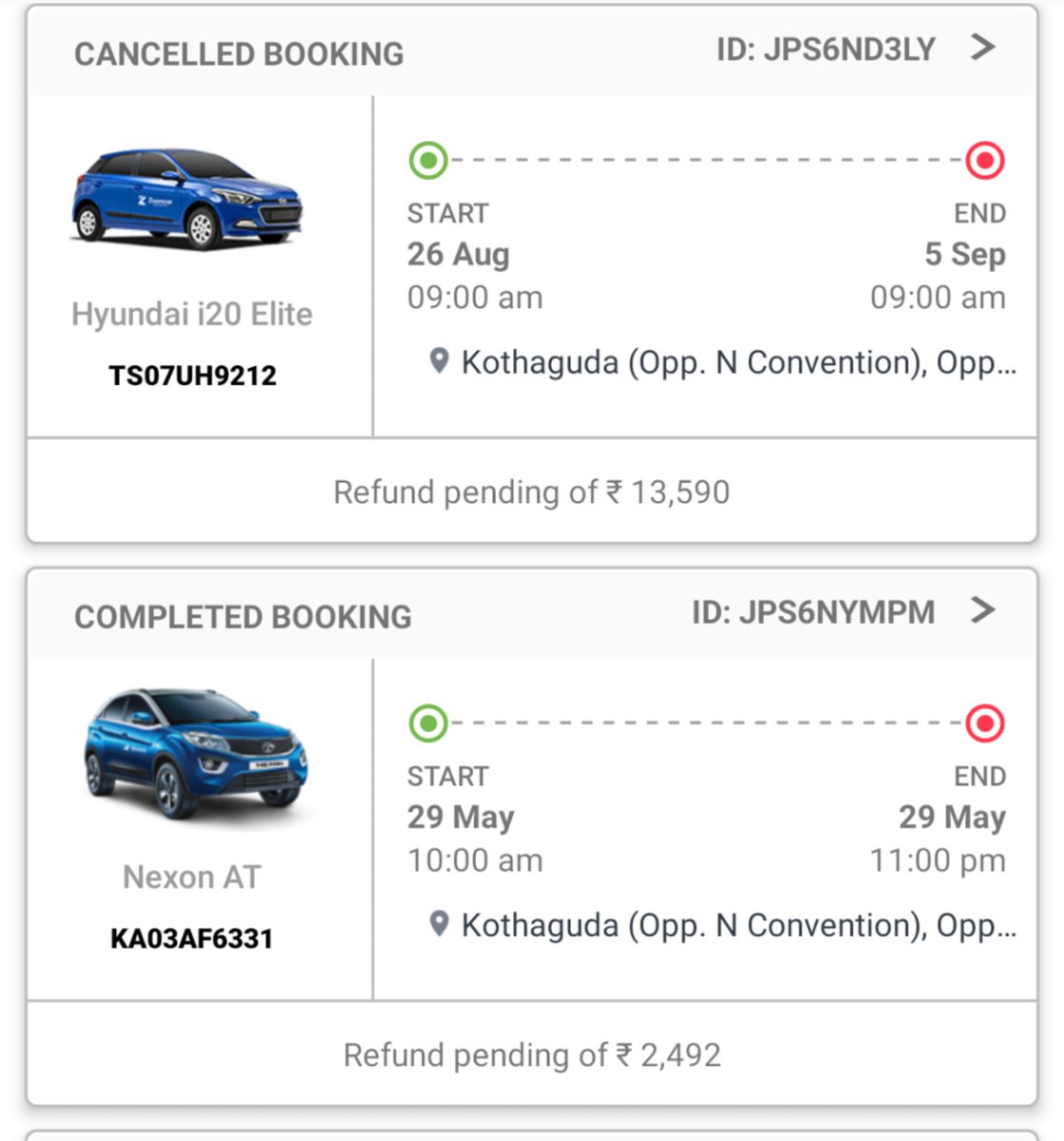 raghuramkb's tweet photo. @ZoomCarIndia Are you guys even planning to refund? It's been 100+ days since the booking!! No response from the customer support as well. https://t.co/uWZvaprx9h