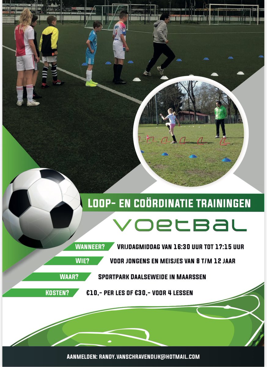 Na een geslaagde eerste serie lessen ga ik standaard loop- en coördinatietrainingen aanbieden op de vrijdagmiddag!