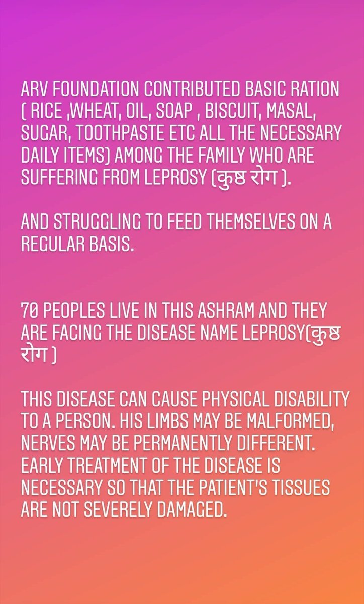 arvfoundation's tweet photo. #Social #NGO #helpinghand #leprosy #humanitywithheart #support https://t.co/F6WA6FDZF4