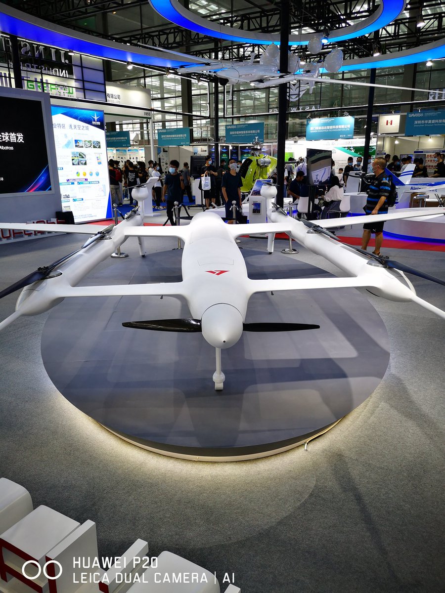 Autoflight unveiled V400 eVTOL cargo drone at UAV Expo in China. 400kg MTOW, 100kg payload, 300km range pure electric/1000km hybrid. First flight planned "very soon"