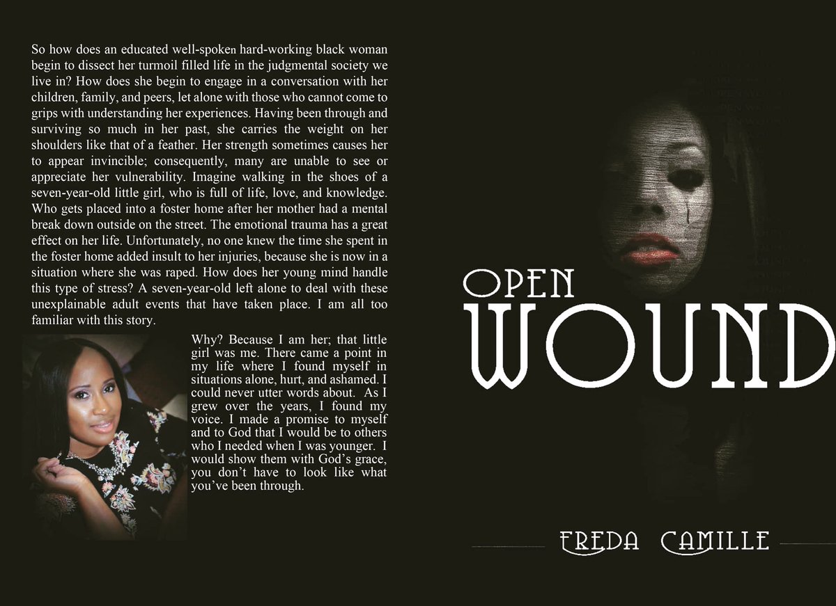 #OpenWound Now Available on #Amazon #autobiography #trauma #dysfunctionalfamilies #bestsellerslist #NewReleases  #getyourcopy #today #survivoroflife #Iamfredacamille #TheStormsCausedMyFaith