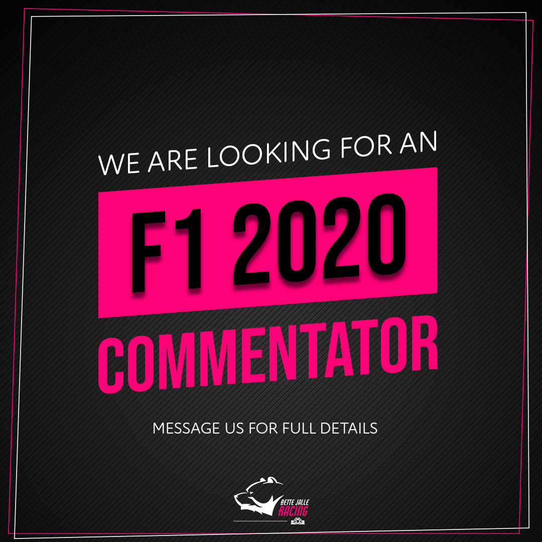 ARE YOU AN F1 COMMENTATOR? 🎙️

We want to take #BJF1 to the next level and would love to have you with us! 

Message us for more details about all this 📩.