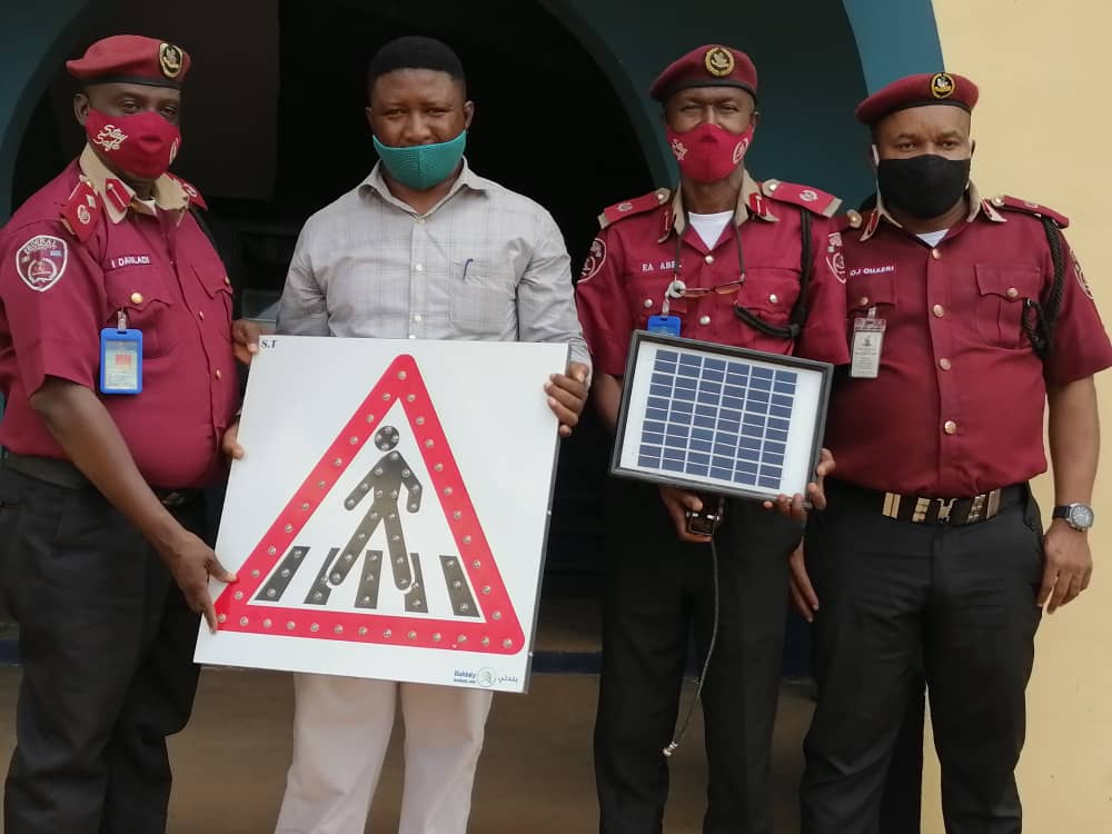 FRSCNigeria's tweet image. PHOTO NEWS:

Terraina Construction Nig. Ltd. donated two solar powered illuminated road signs to FRSC Kaduna Sector Command as part of their effort to contribute towards road safety and also strengthen their collaborative effort as a stakeholder.