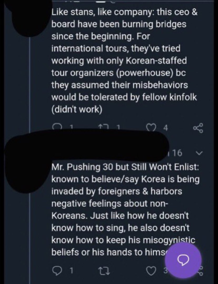 this is the thread. this is all of the information that the COMMIE groupchat is going to try to spread about bts. DO NOT believe any of this. it’s all fabricated. completely made up by ANTIS who are disguising themselves as fans to try to defame bts. +