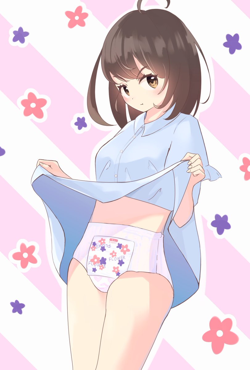 青海苔 おむつっ娘のイラスト