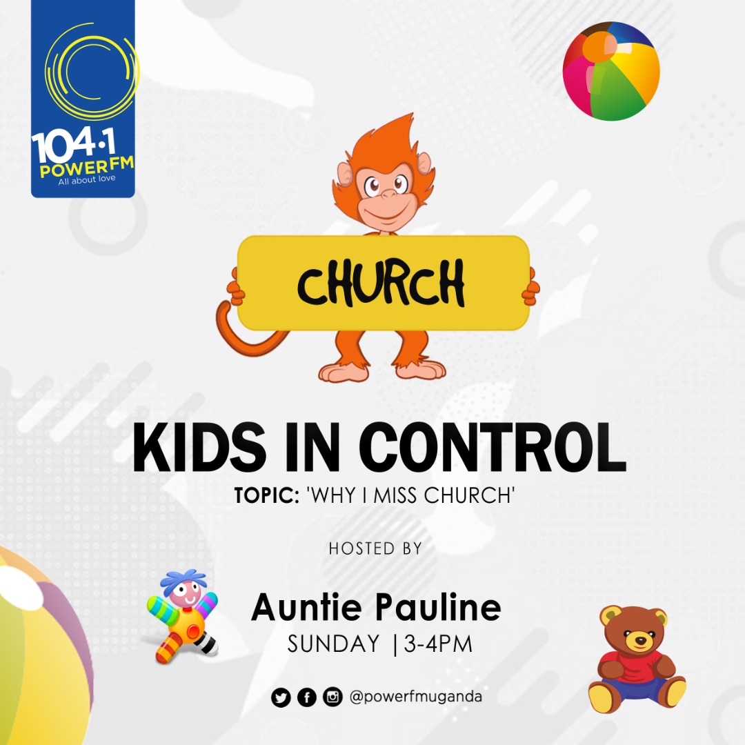 powerfmuganda's tweet photo. Gather the little ones and join Aunt Pauline and the #KidsInControl crew as they talk about what they miss about Church. https://t.co/btMOXy4aGm