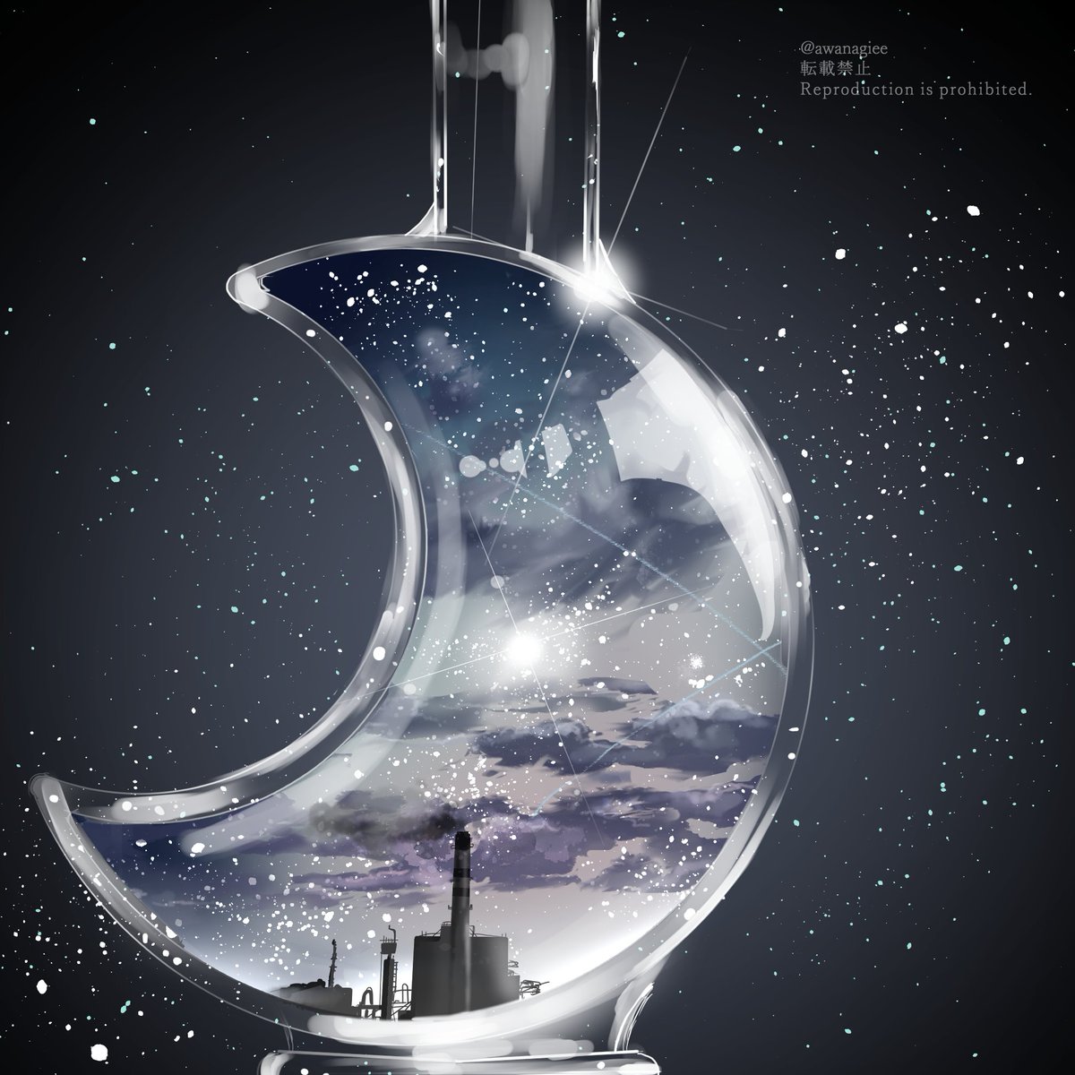 sky no humans star (sky) scenery cloud hourglass light particles  illustration images