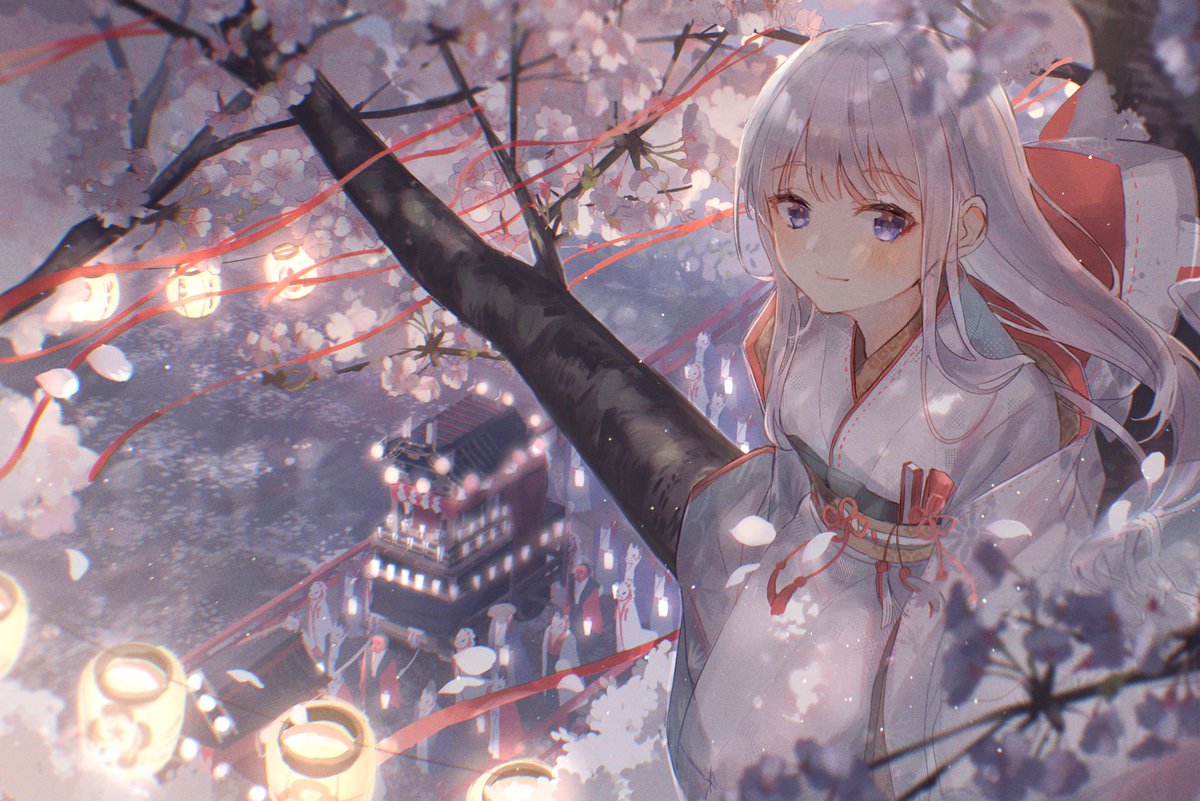 「桜祭 」|おゆゆのイラスト