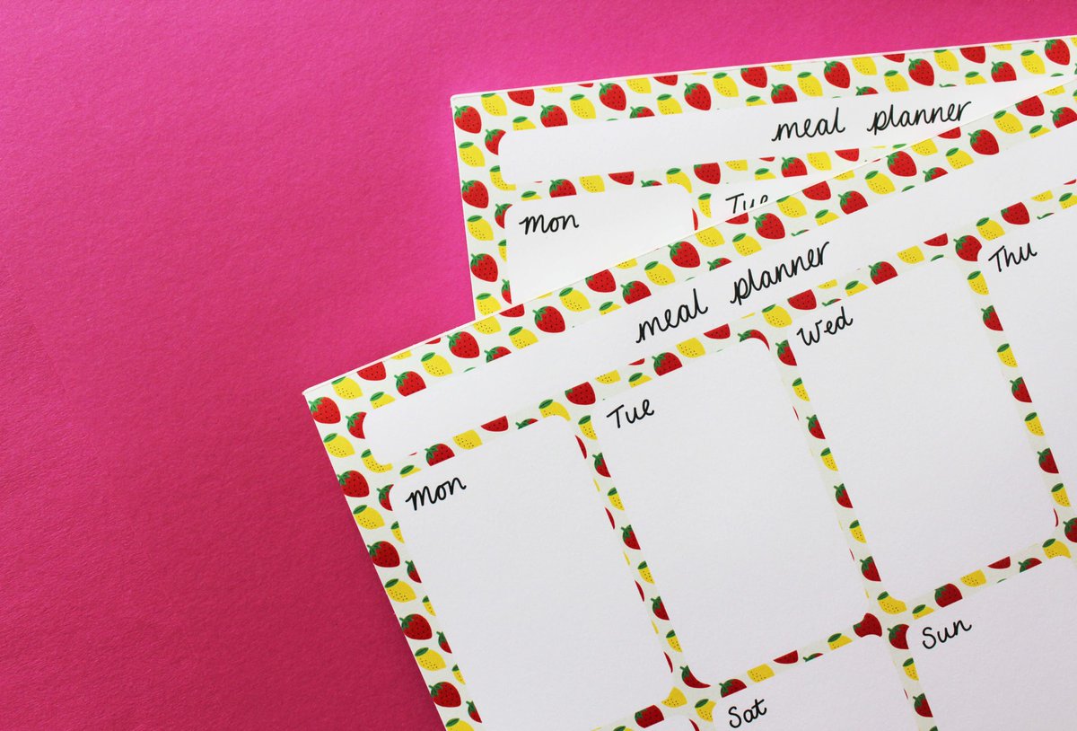 Planning next weeks food using the Fruity A4 Meal Planner! Shop here Etsy.me/2PoBPhe 🍋📝#ShopSmallUK #SmallBusiness #etsy