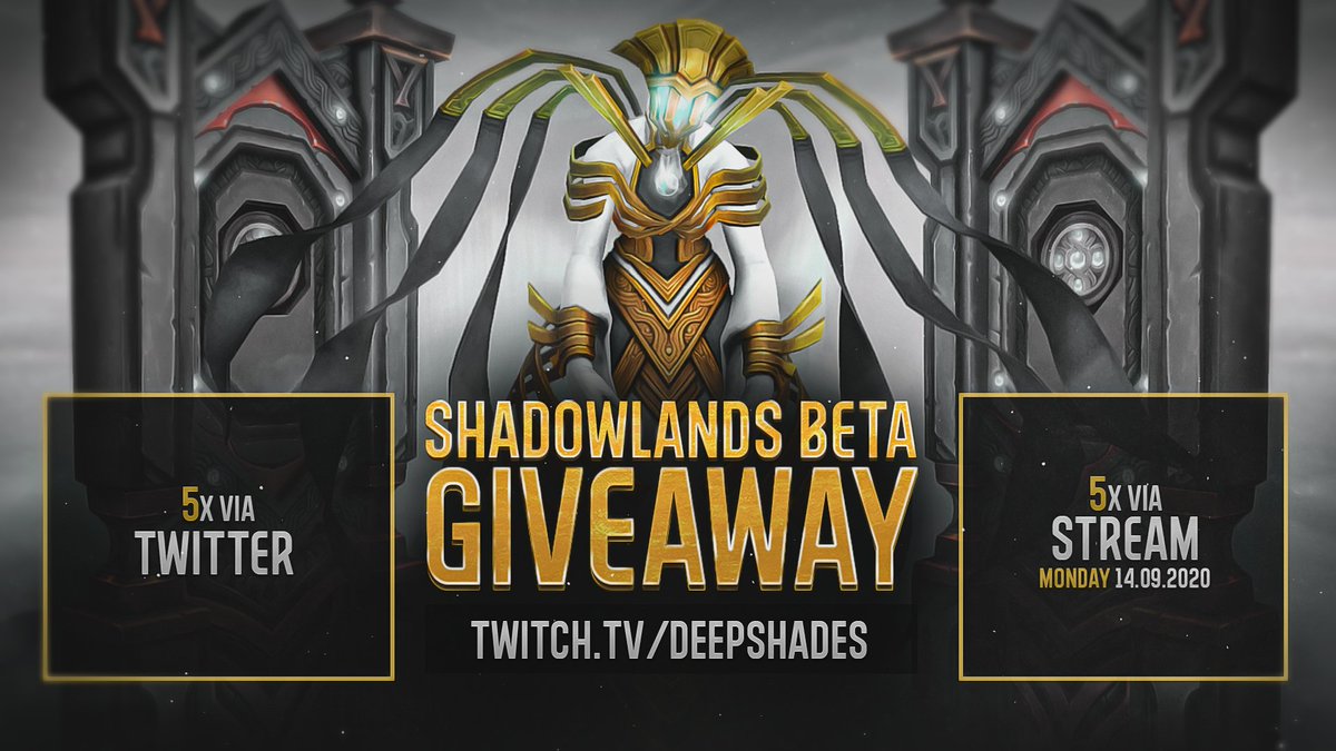 Fabo (@deepshades7) on Twitter photo Deepshades' Beta Giveaway
What do you need to do?
☑️Follow
❤️Like
🔁Retweet
⚔️Reply to this tweet with an ability you would love to see back in the game again.
Winners will be picked 14.09.2020
❤️Thanks to <a href="/Warcraft/">World of Warcraft</a> for this giveaway.❤️
Informations: shorturl.at/osRZ3 Deepshades' Beta Giveaway
What do you need to do?
☑️Follow
❤️Like
🔁Retweet
⚔️Reply to this tweet with an ability you would love to see back in the game again.
Winners will be picked 14.09.2020
❤️Thanks to <a href="/Warcraft/">World of Warcraft</a> for this giveaway.❤️
Informations: shorturl.at/osRZ3