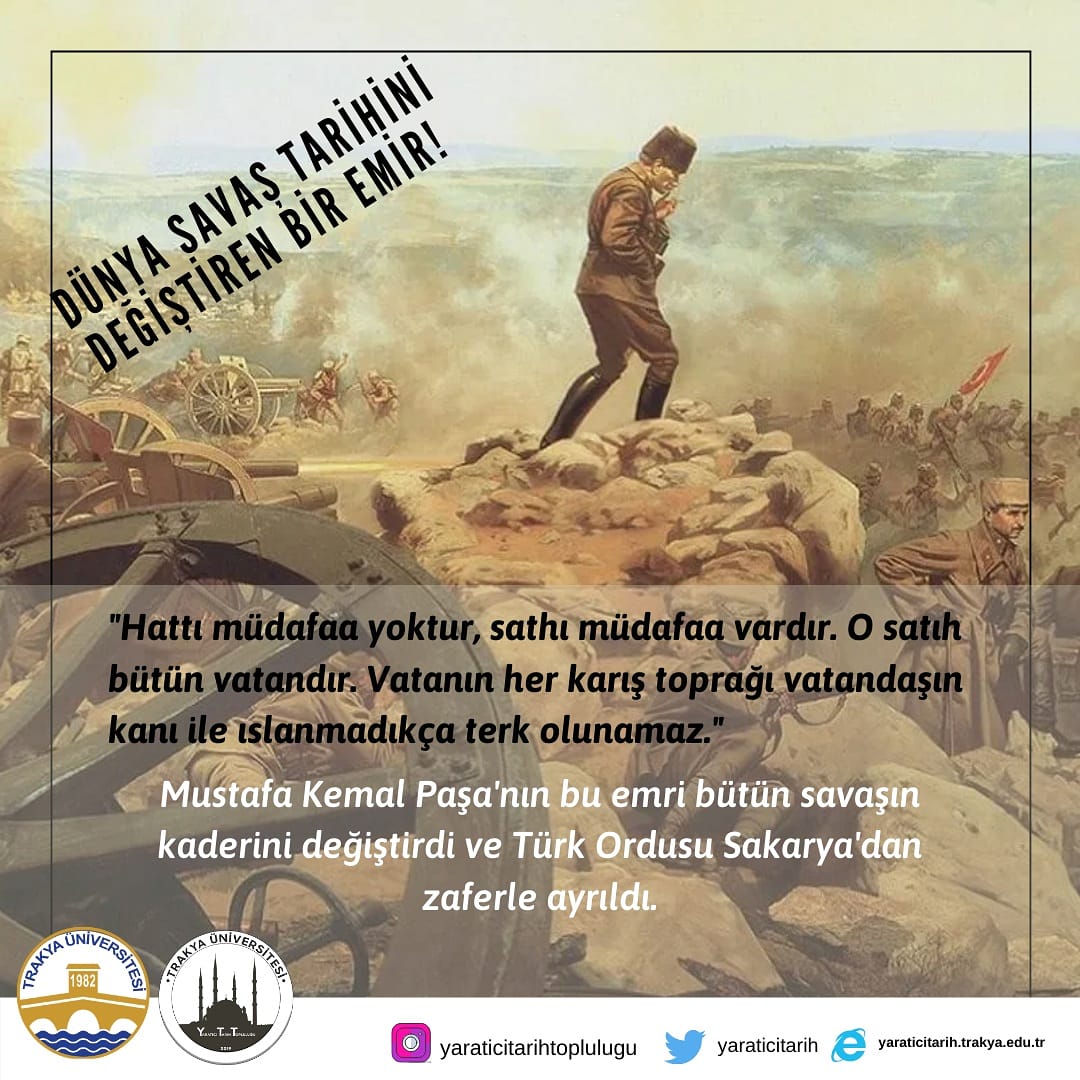 13 Eylül 1683'de Viyana önlerinde başlayan geri çekilme tarihin tesadüfü olacak ki yine aynı gün 13 Eylül 1921'de Sakarya'da son buldu.