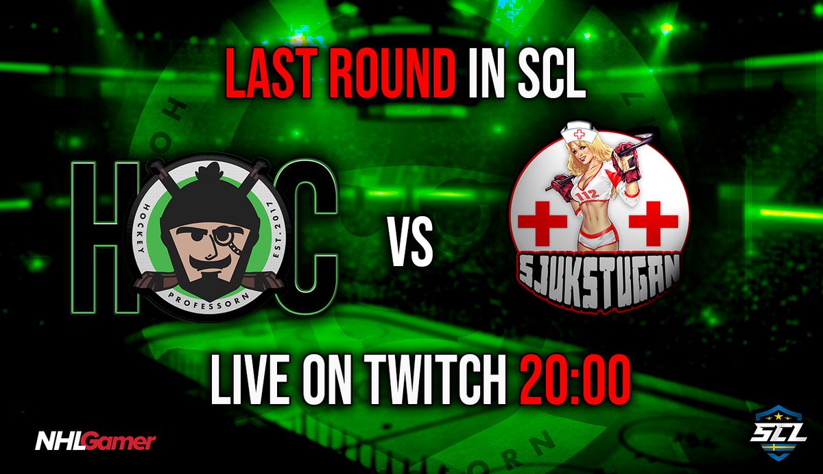 Last round of the first stage in SCL tonight vs <a href="/112sjukstugan/">sjukstugan</a> You can see it here twitch.tv/hockeyprofesso… <a href="/NHLGamerCOM/">NHLGamer</a> #SCL