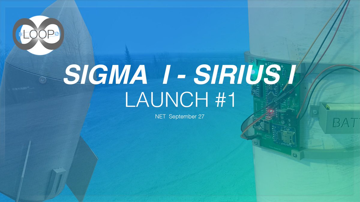loop_mission's tweet photo. 🚀Sigma I - Sirius I
👉Launch #1
📅NET September 27 https://t.co/Xo0HK16FYo