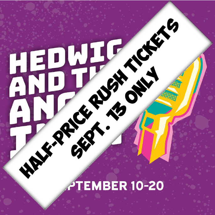 HEDWIG HAS TICKETS AVAILABLE! 
She's been so nice to knock half the price off for you, Wichita! 
Call (316)265-4400 now to claim your $15 tickets for today's 2:00 matinee! 
Doors open at 12:30.