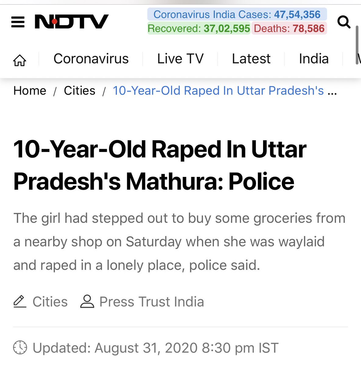 Uddhav Thackeray has failed miserably as a Chief Minister. Crimes - especially against women - are happening at a chilling regularity. Total collapse of law & order in the state. President’s rule should be imposed immediately.Here’s a thread exposing Uddhav’s incompetence.
