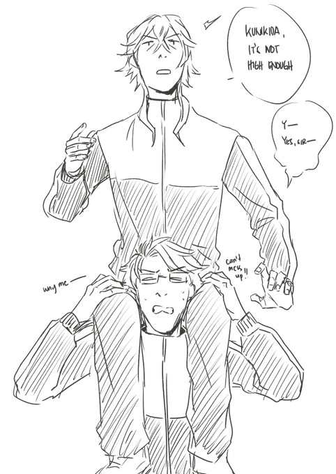 "Give me a boost, too." 