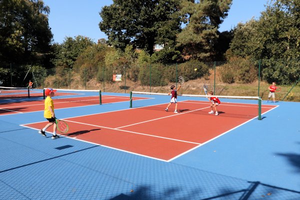 Mini Tennis Red Bal being played on the dedicated Mini Tennis Courts at the Weald.