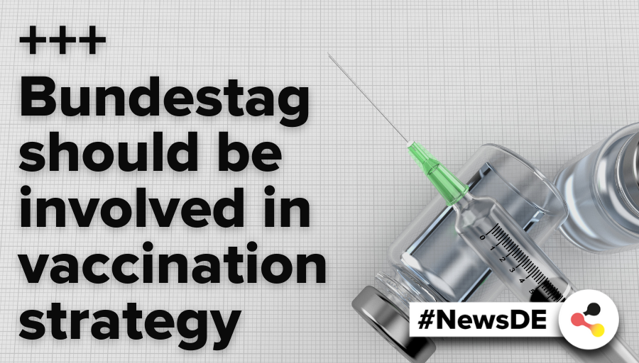 en_germany's tweet photo. +++ Bundestag should be involved in #vaccination strategy

❗ Click here 👉 https://t.co/vKV1FXUQX4 for the latest #news about the coronavirus from #Germany.

#NewsDE #COVID19 #distribution #vaccine #RiskGroup https://t.co/r9mDAkqMyd