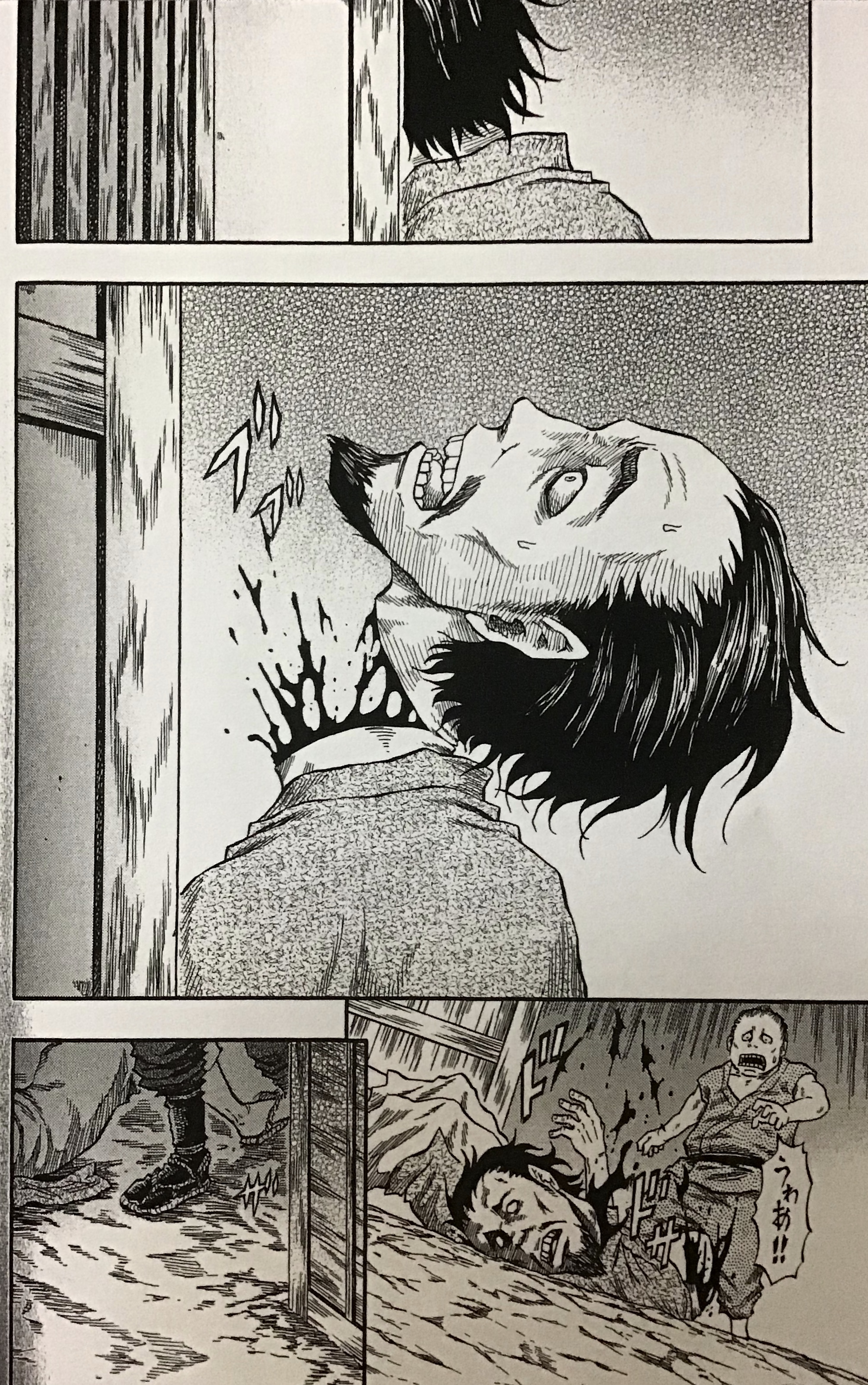 تويتر Tetsuo 乾良彦 イヌイヨシヒコ 漫画家 على تويتر 辻斬りされる悪人顔のモブキャラ達 こういう演出は描いていて楽しい T Co J9uga3qxej