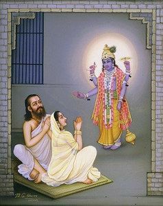 We all know they were parents of Shri Krishna and Balram. The story starts with Rishi Kashyap and his two wives, Aditi and Diti. As you know very well that VASUDEV and Devki were the biological parents of Krishna.