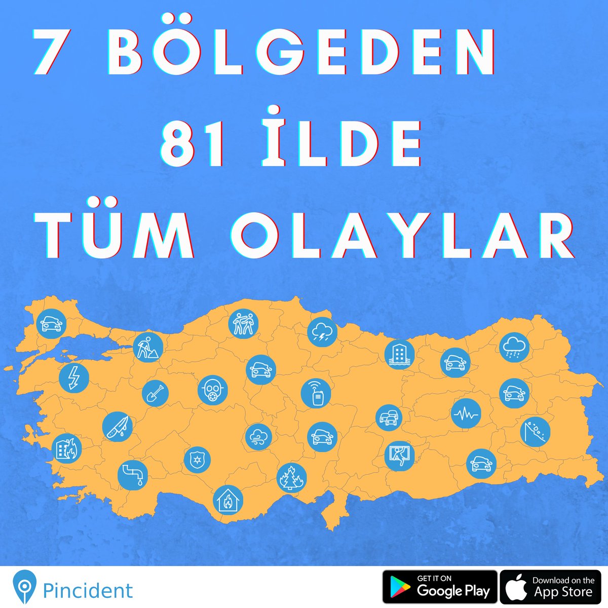 🔗 Pincident, ÜCRETSİZ olarak AppStore ve Google Play'de!

AppStore: apple.co/31JEDdk
Google Play: bit.ly/3bhi7vO

#ankara #istanbul #izmir #bursa #adana #kayseri #konya #diyarbakır #trabzon #antalya #mersin #manisa #aydın #muğla #sivas #Türkiye