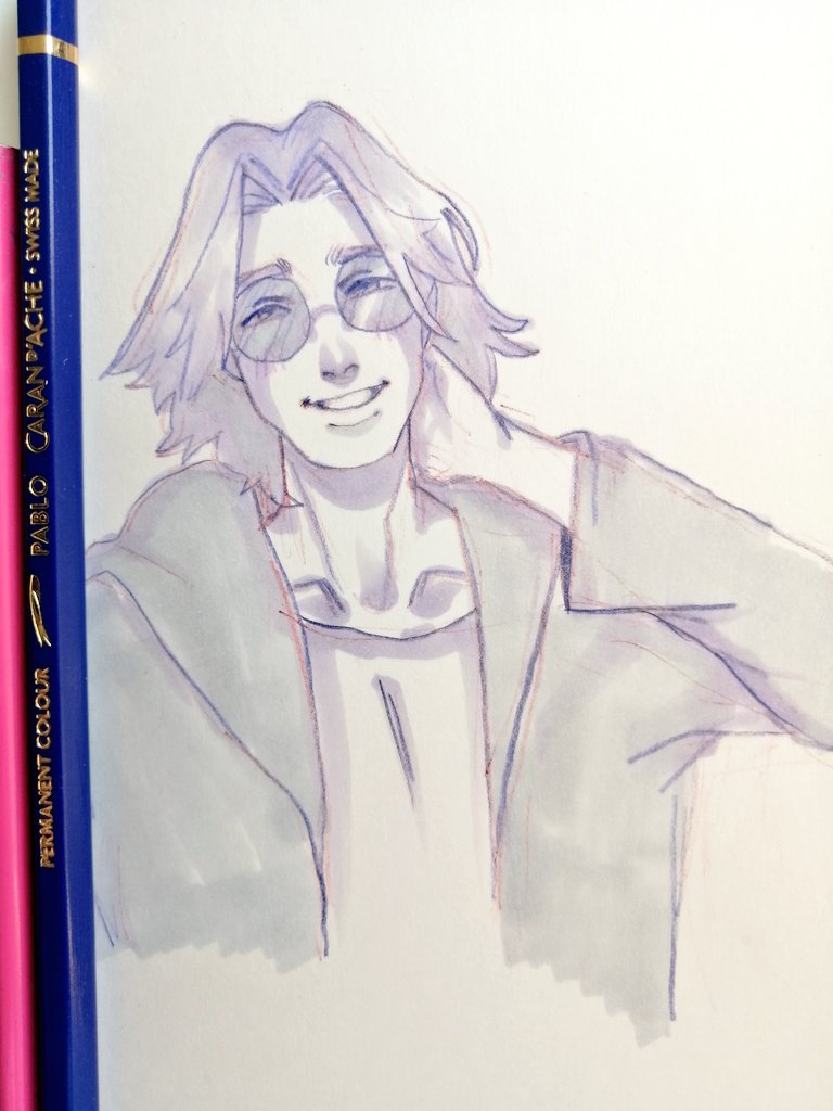 RT @Rupana_: Sketch of Otacon I made with my new few copics that I bought while visiting in helsinki few days ago https://t.co/i1DzTf5vq9