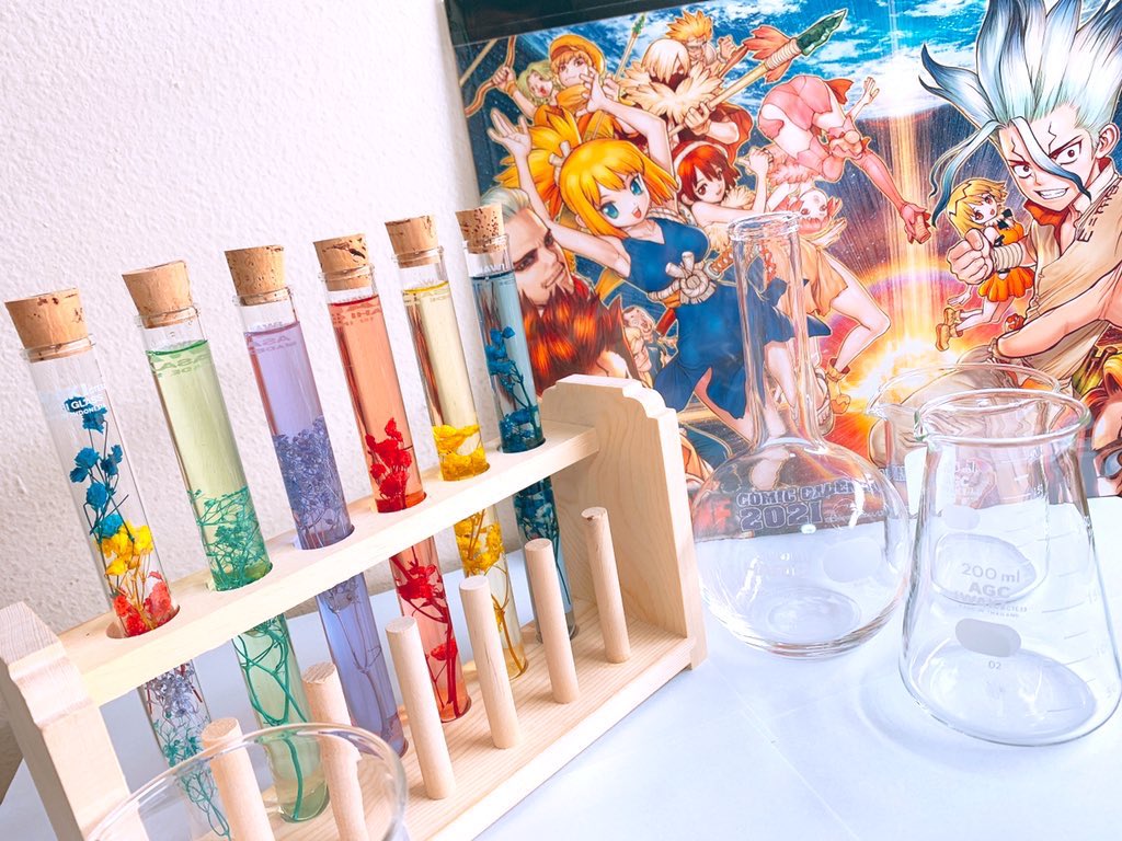 五知将ハーバリウム］ 千空 :思考力 ゲン :策謀力 クロム:発想力 羽京