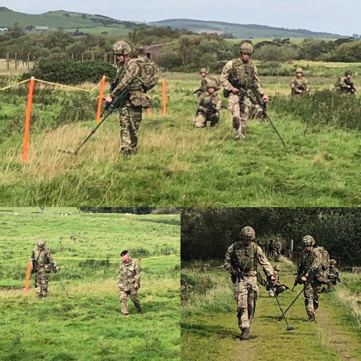 When the Regiment deploy to a theatre with an Improvised Explosive Device (IED) threat dismounted patrols carry a Vallon. 
.
Here you can see A Sqn conducting Vallon training under the Sqn Royal Engineer Recce Sgt. 
.
#scotscav #britisharmy #bethebest