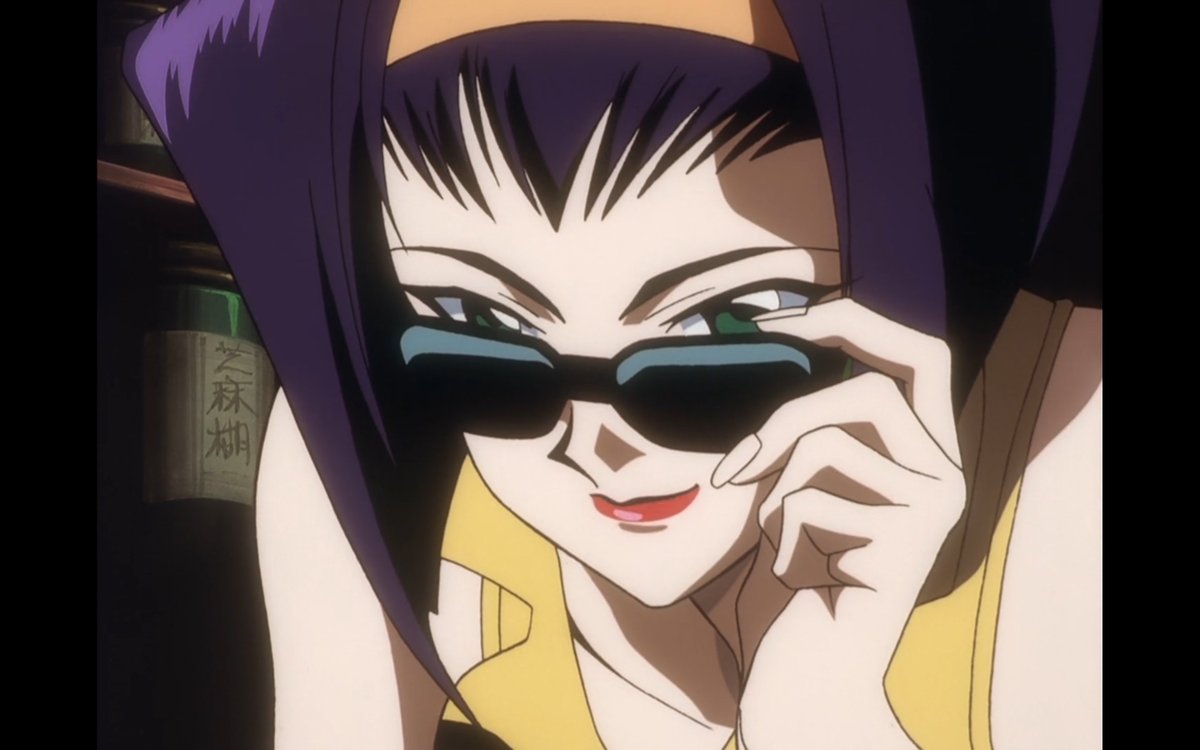 The mystery and nearly quiet visuall with only the stepping over her heels being heard over the stone floor of the drugstore is such a delicate and clever detail as the sound we hear is this reflection of her cool nature. As well as her sunglasses id say.