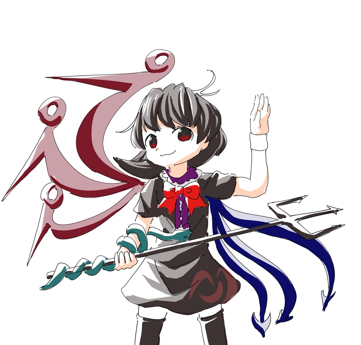 『小夜更けて (さよふけて）』　　アクリル肉筆画 Facebook