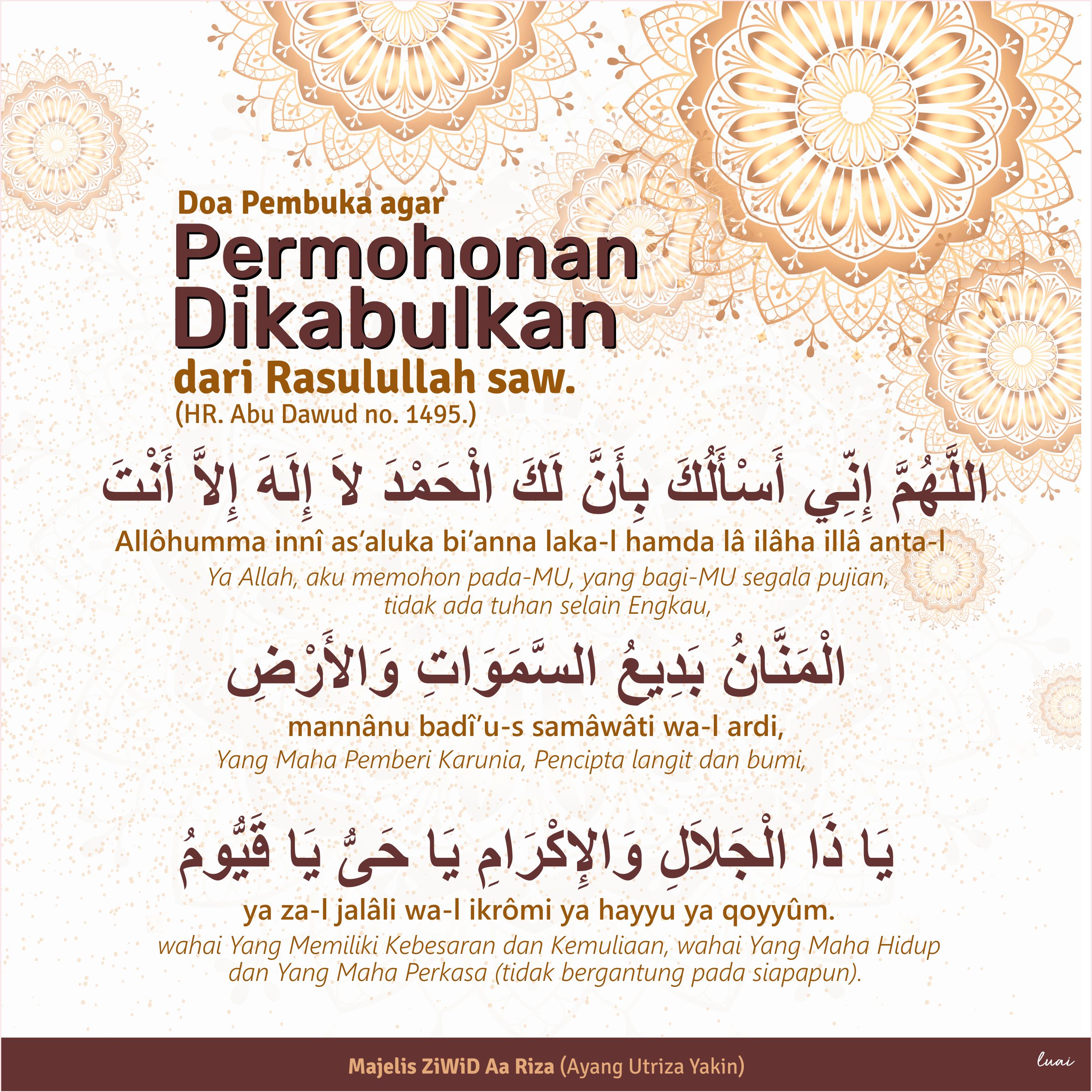 ayang-utriza-yakin-on-twitter-doa-pembuka-agar-permohonan-dikabulkan