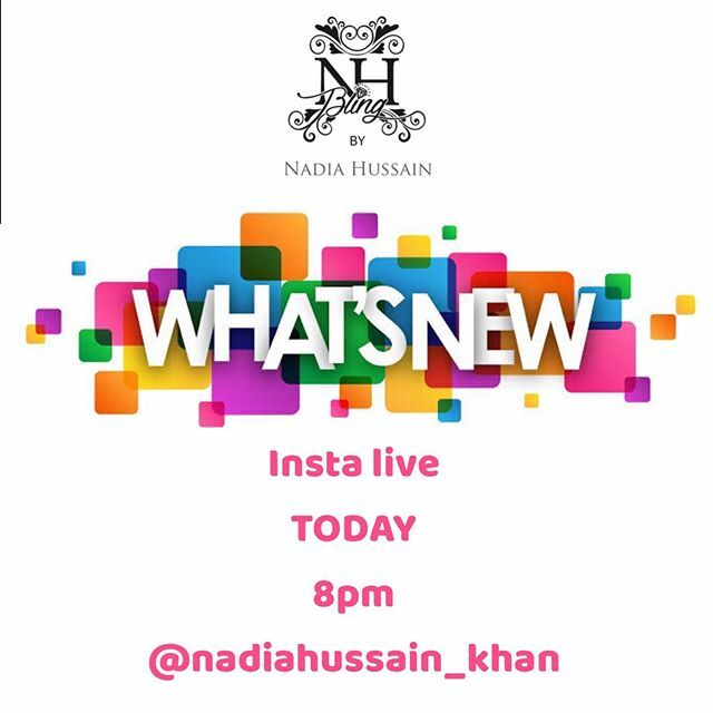 Nadia Hussain Khan: #NadiaHussainKhan .. NEW PRODUCTS DETAILS!!!... Watch live today on Insta 8pm... #nadiahussain #makeup #makeuptutorial #makeuplooks #makeupobsession #5minmakeupchallenge #blingupyourlife #blingit #blingiton #blingbynadiahussain