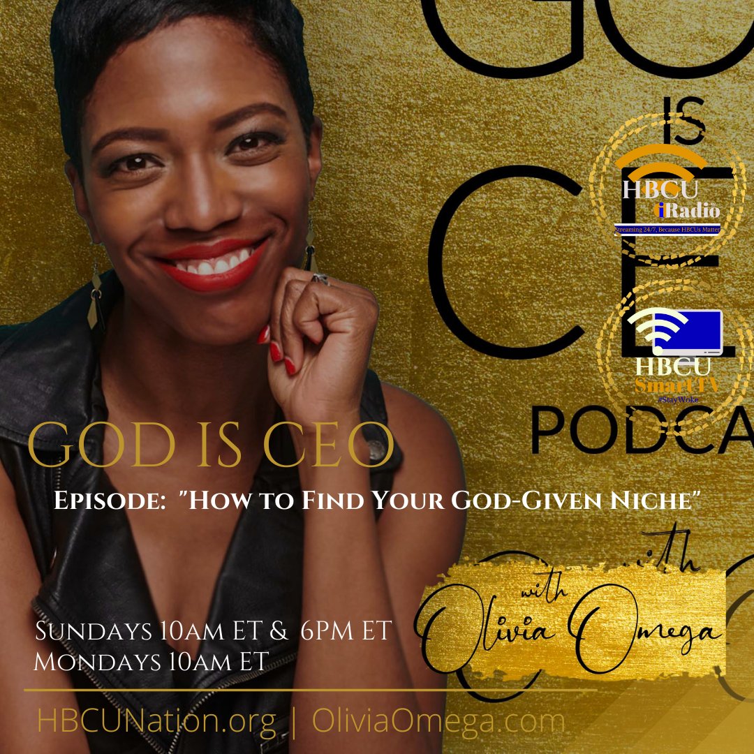 #HappeningNow on @HBCUiRadio @oliviaomega shares another great teaching entitled, 'How To Find Your God-Given Niche' hbcunation.org/post/how-to-fi… #Like #Share #Follow @OliviaOmega @HBCUSmartTV