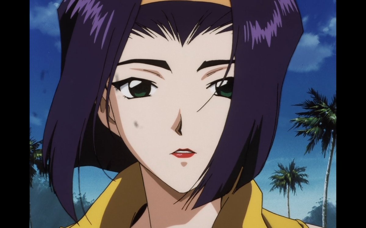 The beauty of faye and the reason she is so great is not just because she is one of the hottest woman in fiction. But because she is also very well written having many sides to her. she is a femme fatale but she has an incredibly soft side as well being in this future