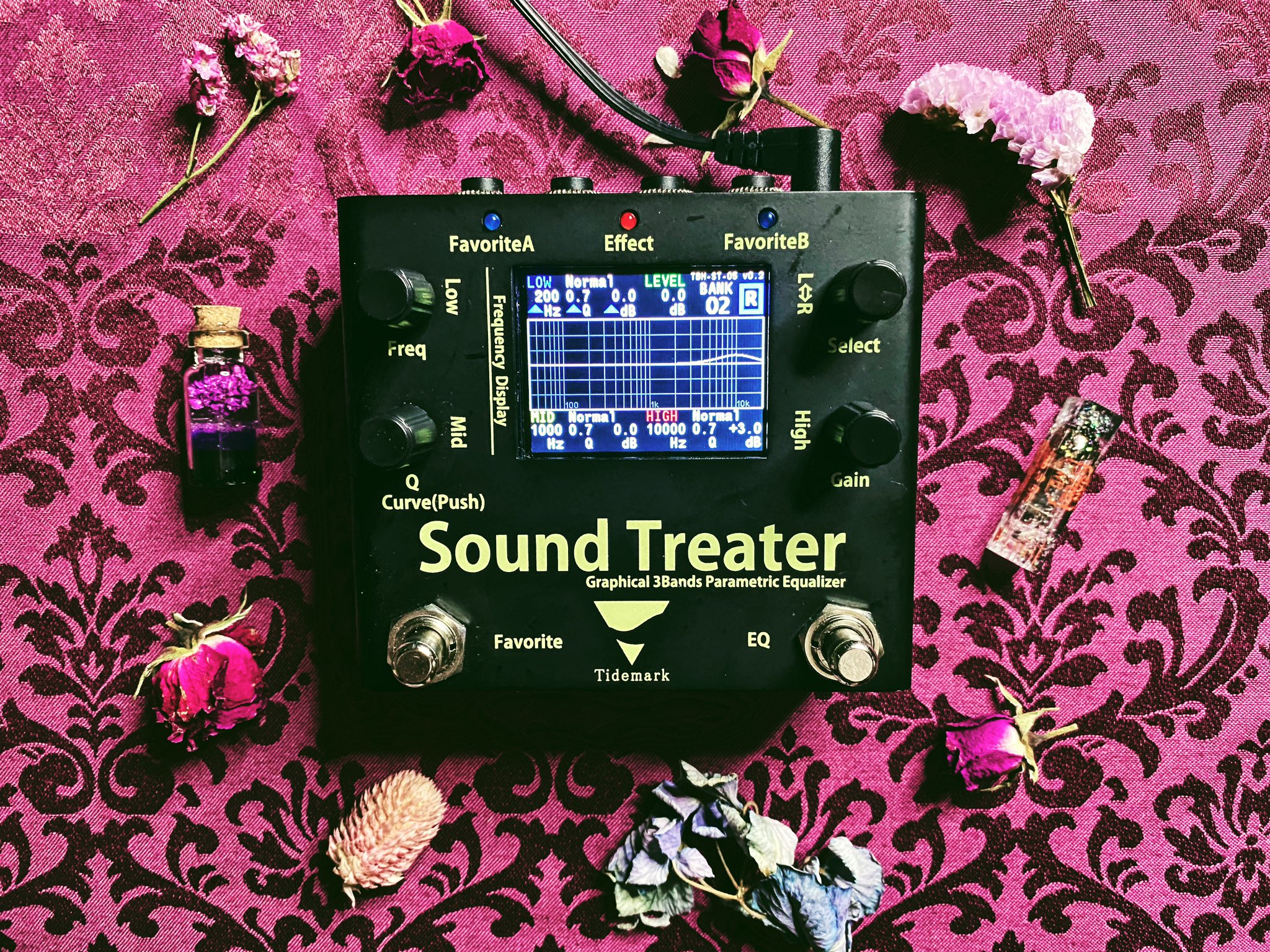 Tidemark Sound Treater グラフィカルイコライザー Tidemark Sound Treater イコライザー【Graphical 3Bands
