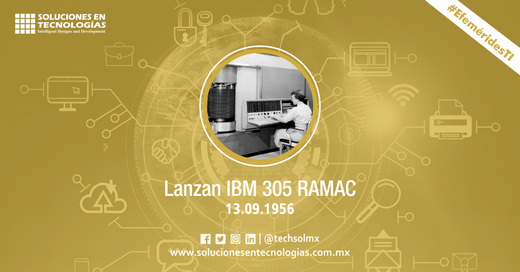 techsolmx's tweet photo. Un día como hoy (13/09/1956): IBM presentaba el IBM 305 RAMAC, el primer ordenador comercial que utiliza una unidad de disco duro móvil para el almacenamiento secundario. https://t.co/X03rqGL4wu
#SomosSoluciones #EfeméridesTI #IBM #IBM305 #RAMAC #Tecnologías #Tecnología #TIC #IT https://t.co/7NCqjFE31q