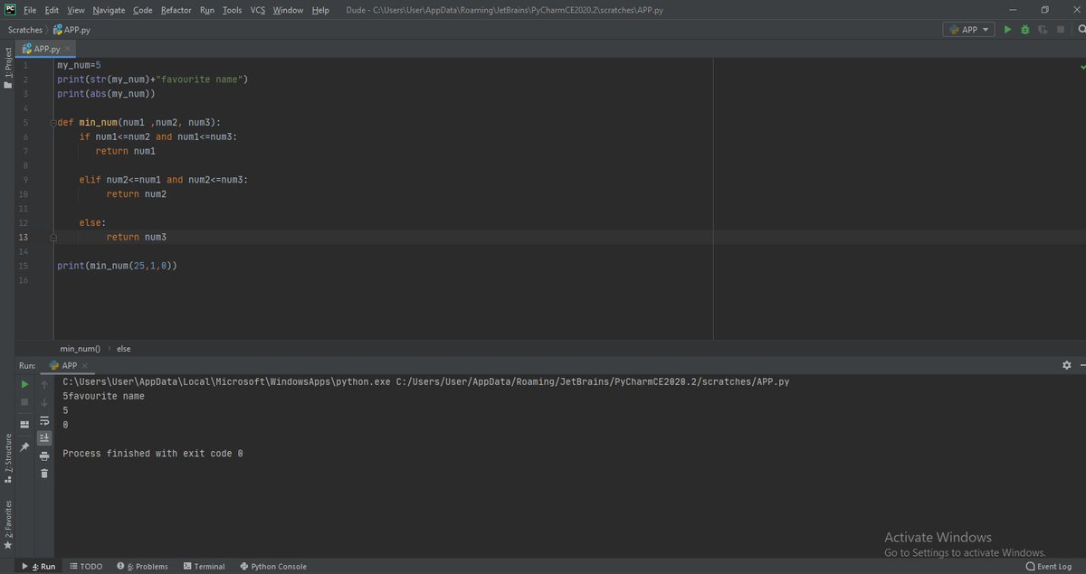TheDude52965037's tweet image. Today also revision , little bit lazy 😴 Day12/100
Can somebody teach me not to be bored at coding🙋🙋♀️
#Python3 
#Revisioncoding 
#Ifstatementandcomparisions  
#Variables
#Day12coding 
#Pycharm 
#lazy 
#100DaysOfCode