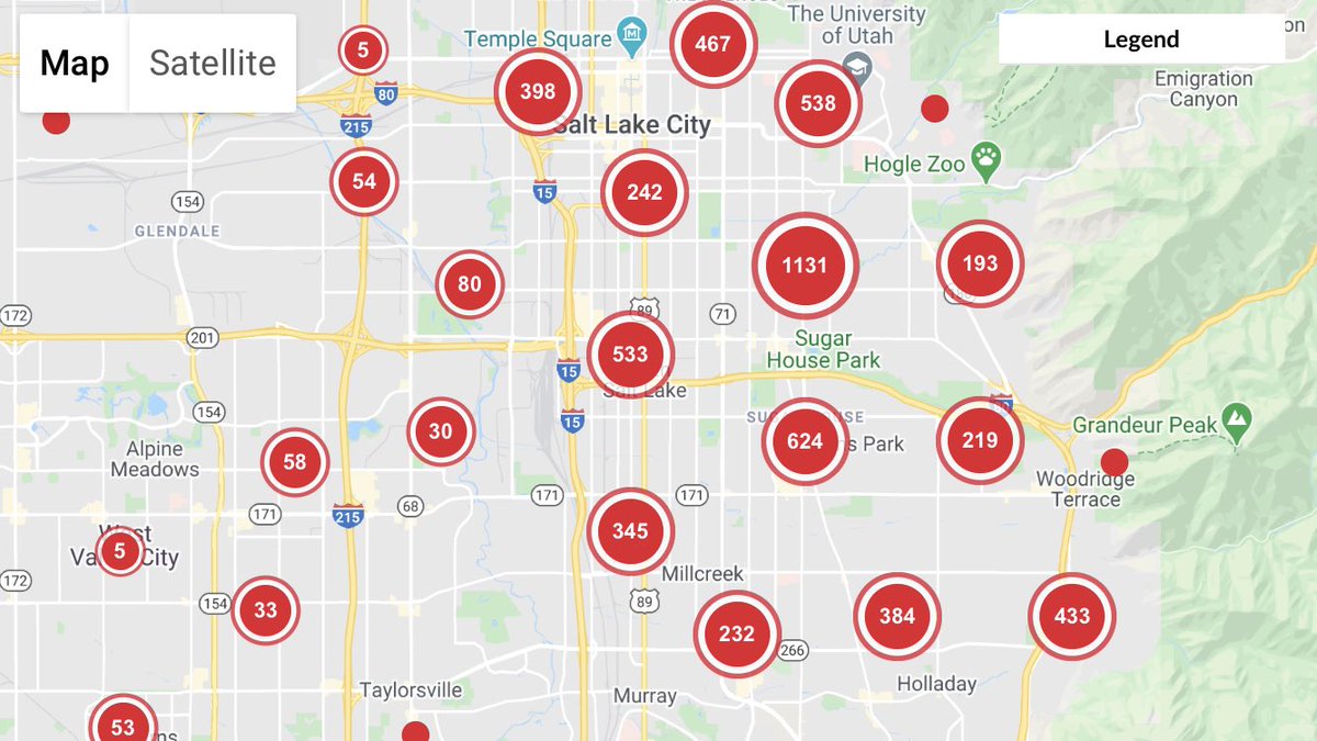 Utah Division Of Emergency Management Utah Dem On Twitter Power Outage Update For Sunday September 13 2020 As Of 8 30 Am There Are 1 868 Outages In Utah Affecting 15 514 Rmp Utah Customers The
