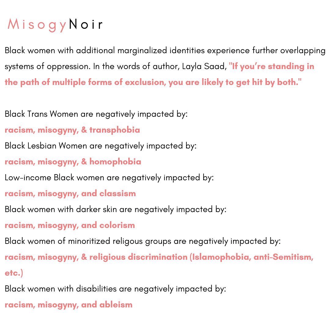 (1/3) Posted by  @victoriaalxndr Misogynoir was coined by  @northeastern professor, Dr. Moya Bailey  @moyazb to describe the anti-Black racist misogyny that Black women experience.