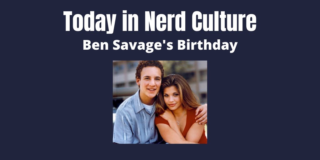 Today in Nerd Culture

Happy Birthday to Ben Savage    