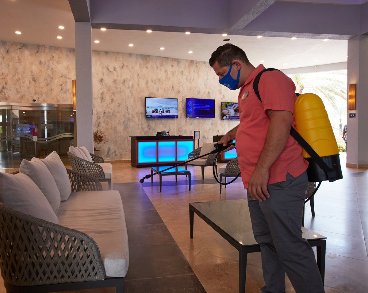 DiviResorts's tweet photo. Here is another great aspect of our #CleanCheck program! Public bathrooms, BBQ areas, and all high-traffic areas are sanitized throughout the day and hand sanitizer stations are located throughout all resorts. https://t.co/FdH718EeEx #DiviResorts #WhyDivi #caribbean https://t.co/MOlFlQkFpP